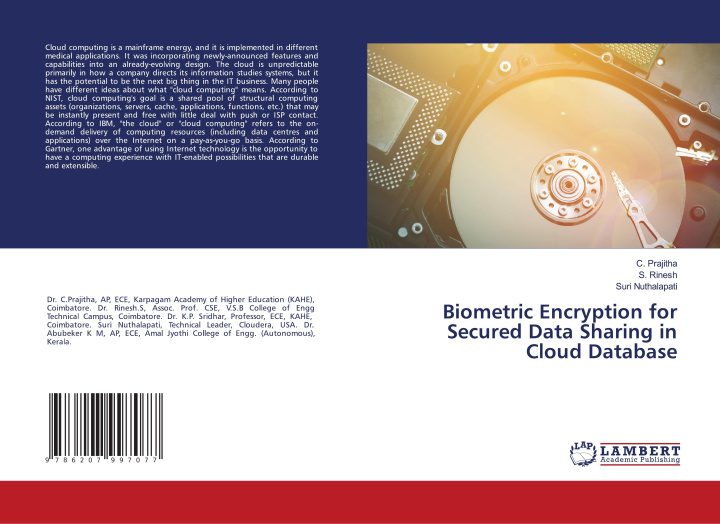 Knjiga Biometric Encryption for Secured Data Sharing in Cloud Database S. Rinesh