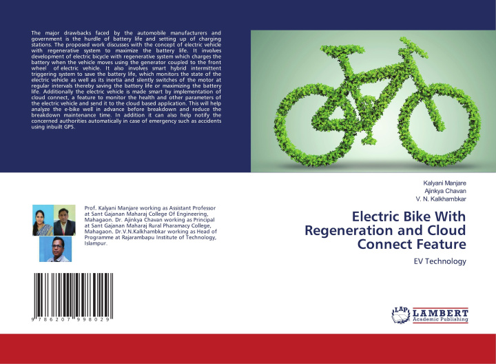 Knjiga Electric Bike With Regeneration and Cloud Connect Feature Ajinkya Chavan