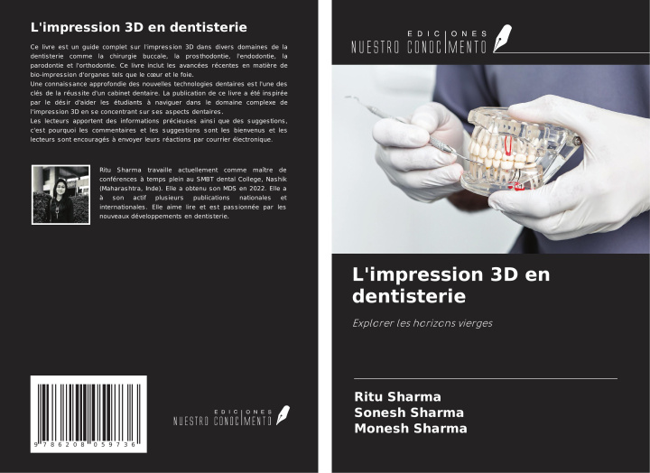 Knjiga L'impression 3D en dentisterie Sonesh Sharma