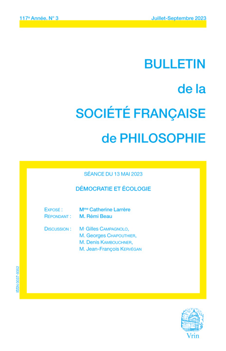 Knjiga Démocratie et écologie Catherine Larrère