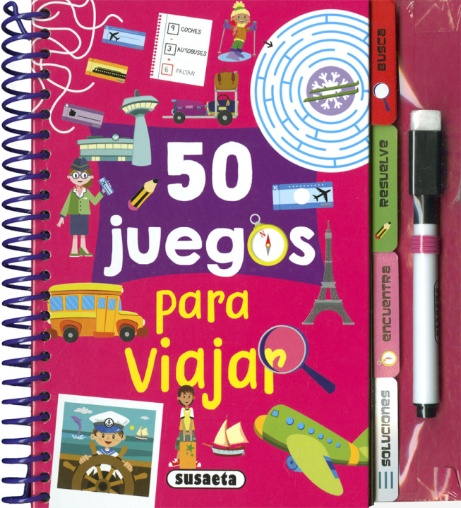 Boek 50 juegos para viajar Dibujator