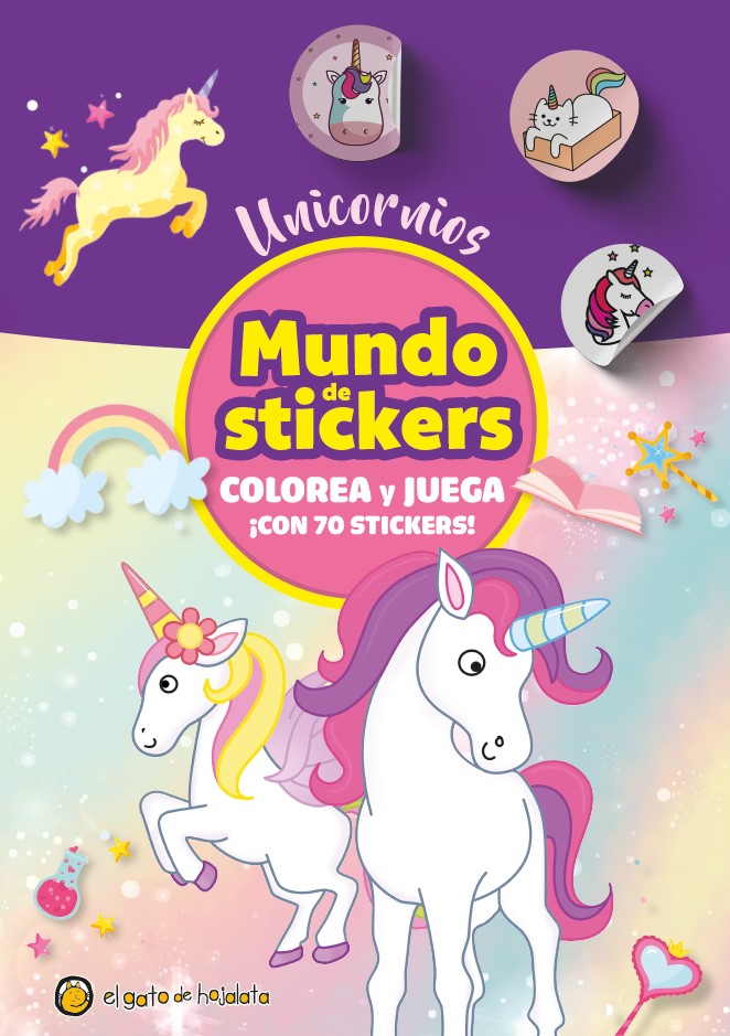 Boek Unicornios: Mundo stickers 