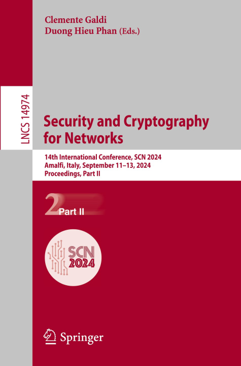 Книга Security and Cryptography for Networks Clemente Galdi