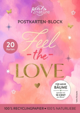 Knjiga Postkartenblock Feel the Love 