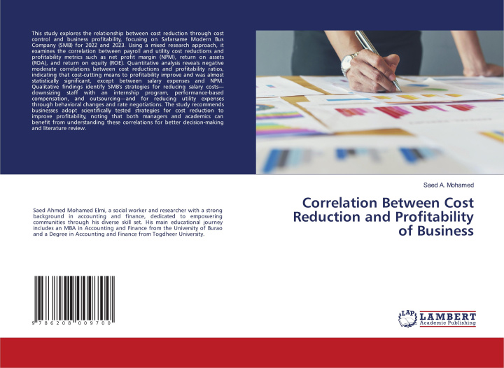 Libro Correlation Between Cost Reduction and Profitability of Business Saed A. Mohamed