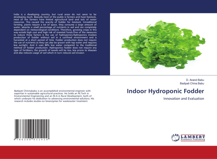 Knjiga Indoor Hydroponic Fodder Badipati China Babu