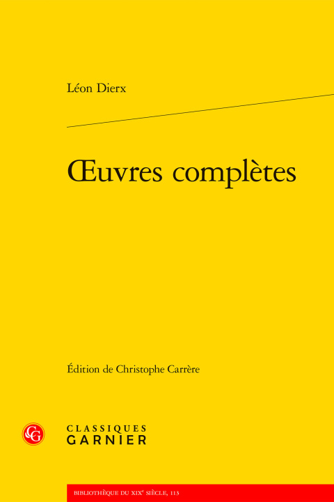Knjiga Oeuvres complètes Dierx leon