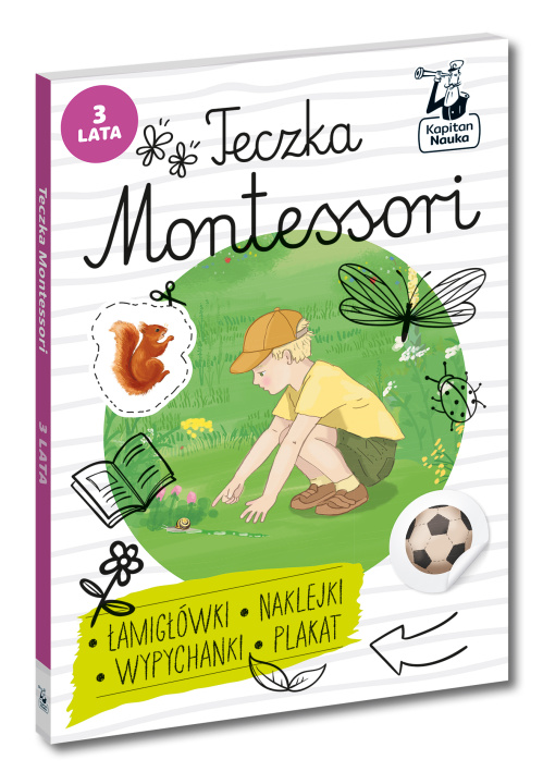Βιβλίο Teczka Montessori 3 lata Kapitan Nauka Osuchowska Zuzanna