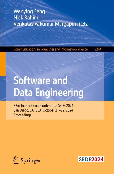 Knjiga Software and Data Engineering Wenying Feng