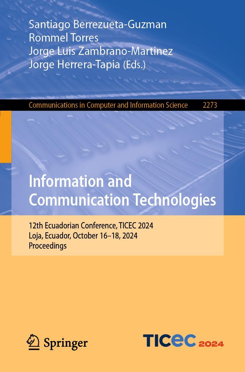 Boek Information and Communication Technologies Santiago Berrezueta-Guzman