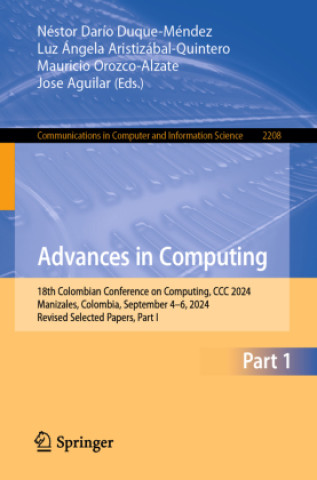 Книга Advances in Computing Néstor Darío Duque-Méndez