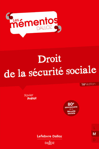 Βιβλίο Droit de la sécurité sociale. 16e éd. Xavier Prétot