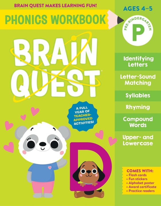 Βιβλίο Brain Quest Phonics Workbook: Pre-Kindergarten WORKMAN