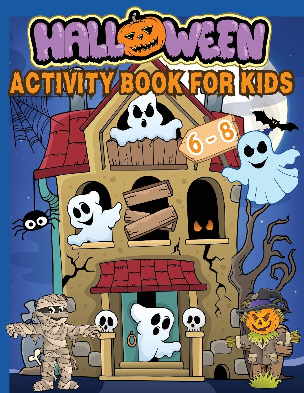 Βιβλίο Halloween Activity Book for Kids Ages 6-8 Estelle Design