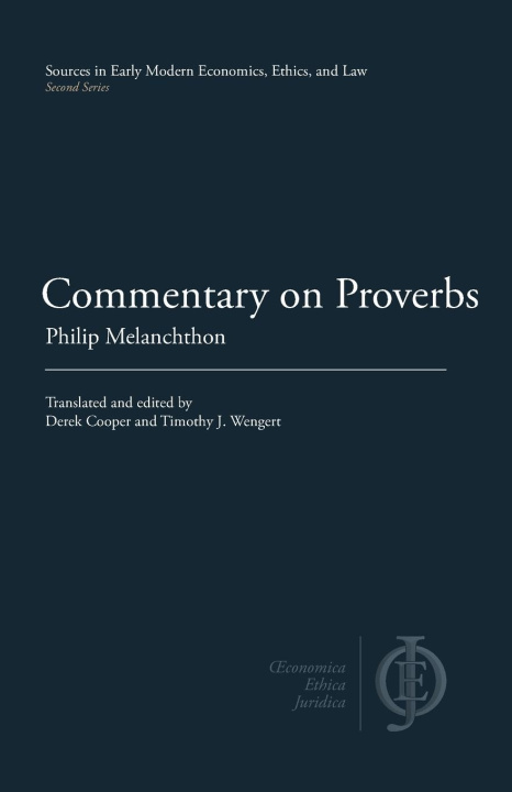 Knjiga Commentary on Proverbs Philip Melanchthon