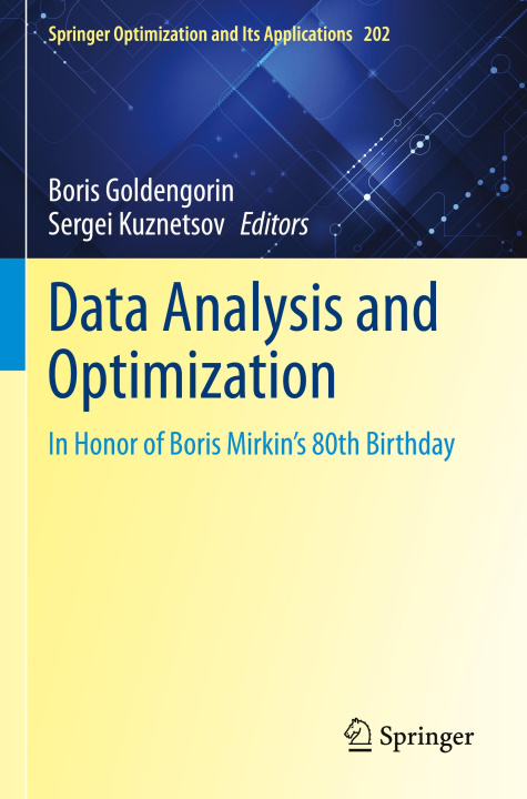 Book Data Analysis and Optimization Boris Goldengorin
