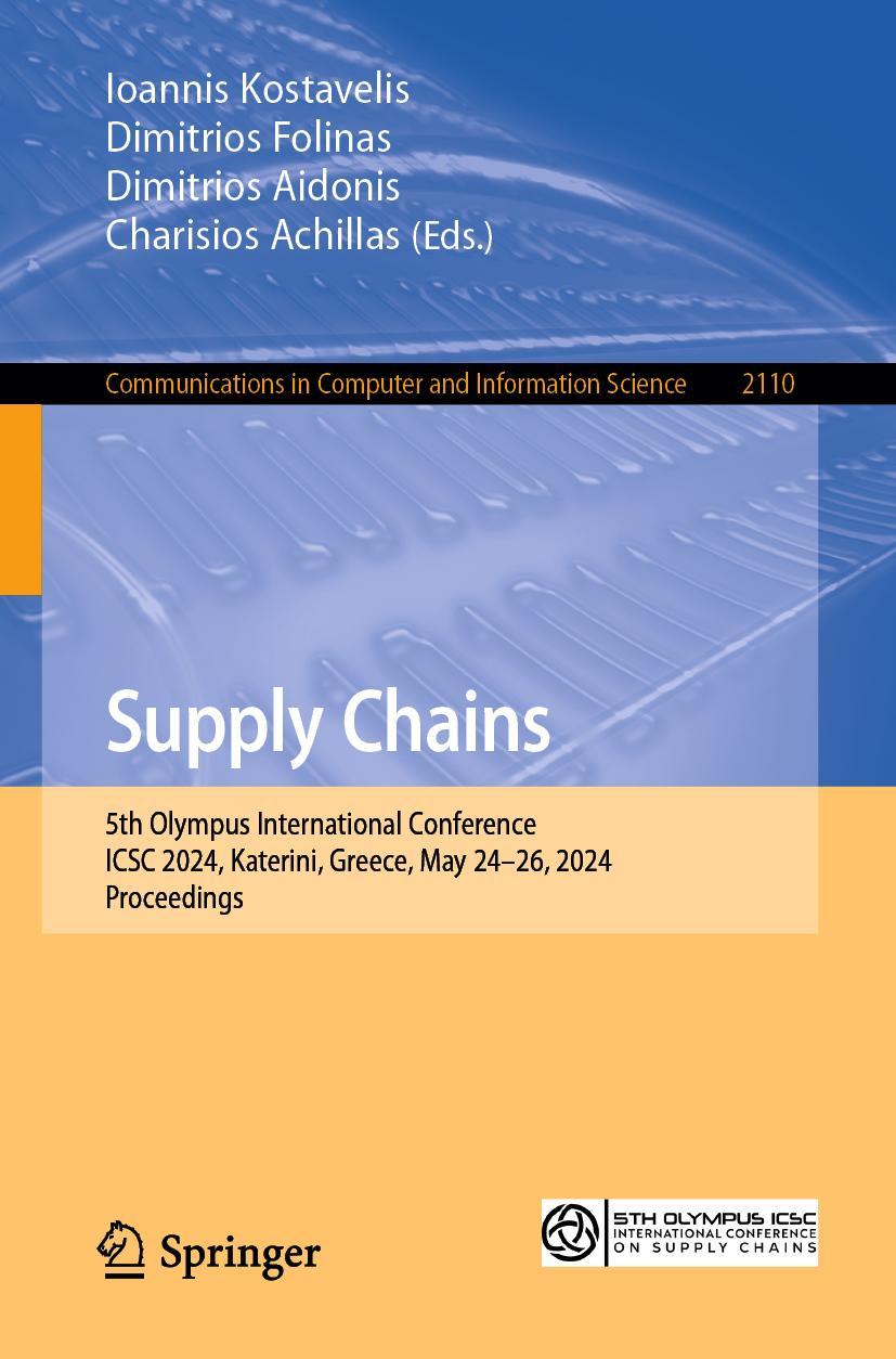 Knjiga Supply Chains Ioannis Kostavelis