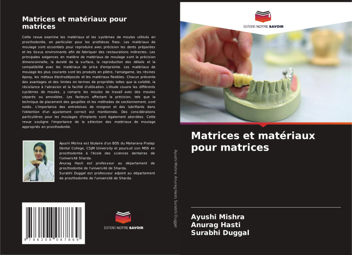 Knjiga Matrices et matériaux pour matrices Anurag Hasti