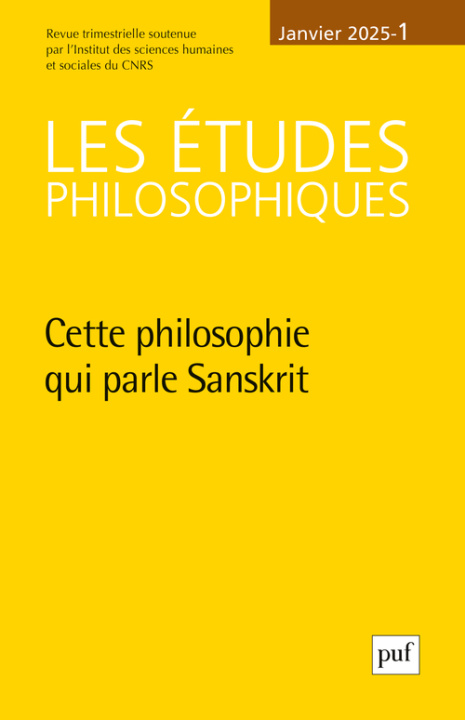 Knjiga Etudes philosophiques 2025, n.1 