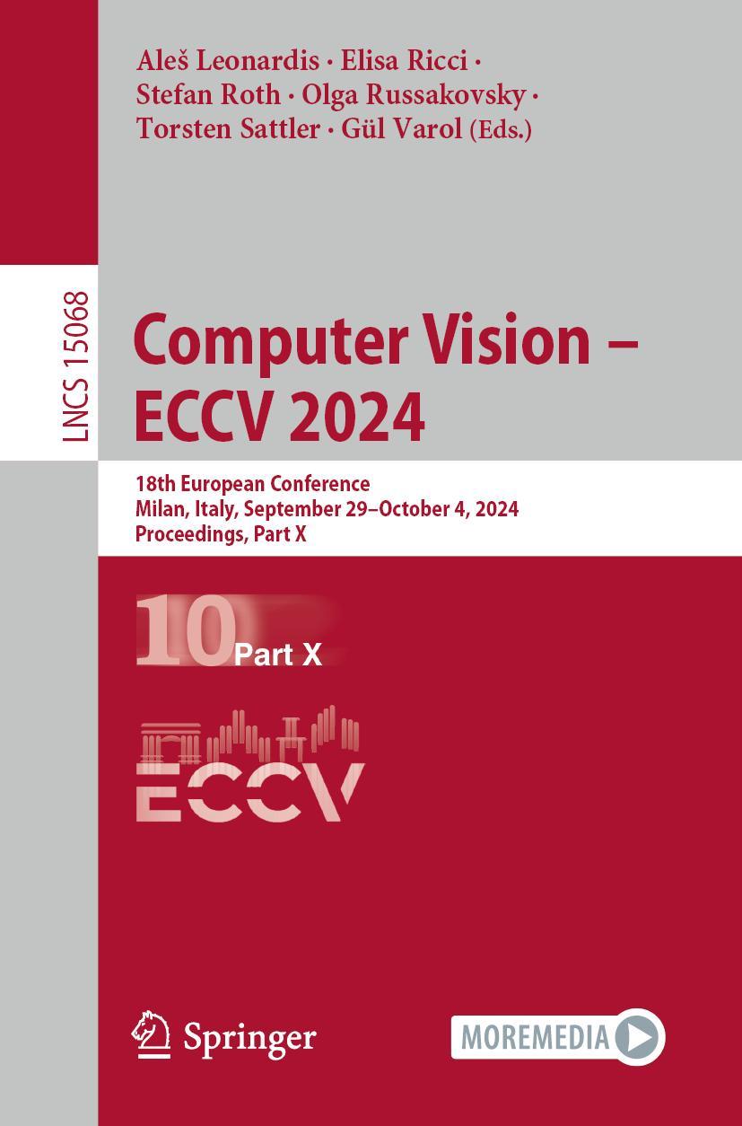 Book Computer Vision - ECCV 2024 Ales Leonardis