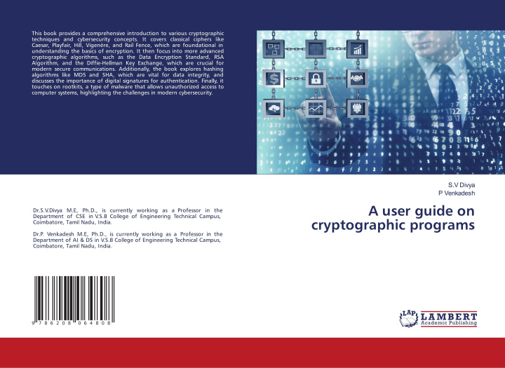 Knjiga A user guide on cryptographic programs S.V Divya