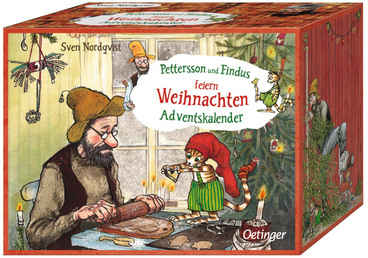 Ημερολόγιο/ημερολόγιο ατζέντα Pettersson und Findus feiern Weihnachten. Adventskalender Sven Nordqvist