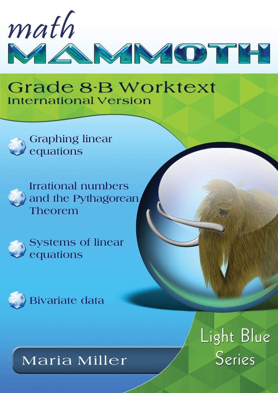 Książka Math Mammoth Grade 8-B Worktext, International Version Maria Miller