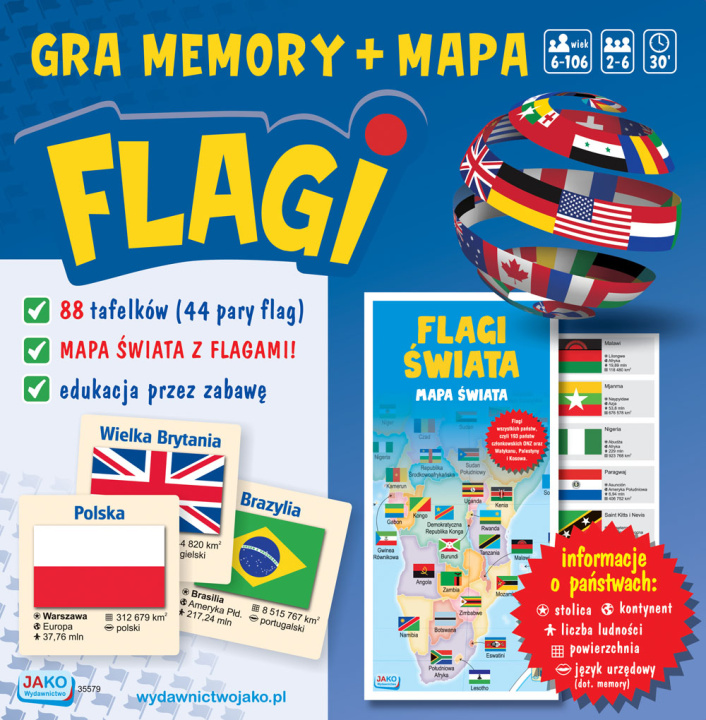 Knjiga Flagi Gra memory 