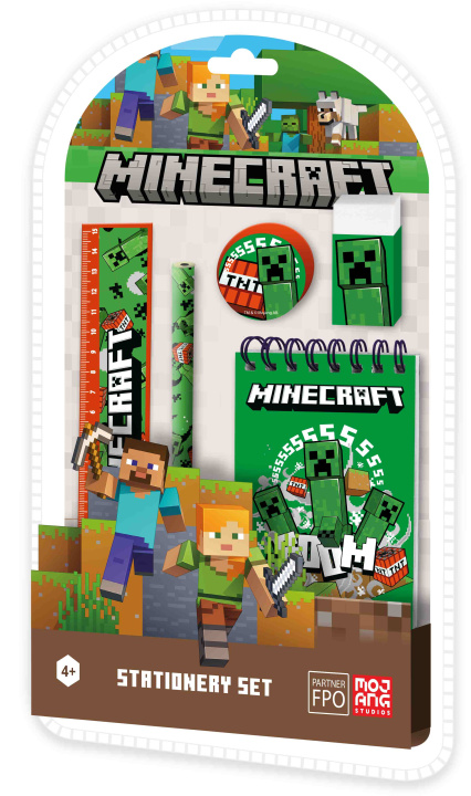 Libro Zestaw piśmienniczy Minecraft 5 elementów MC00038 