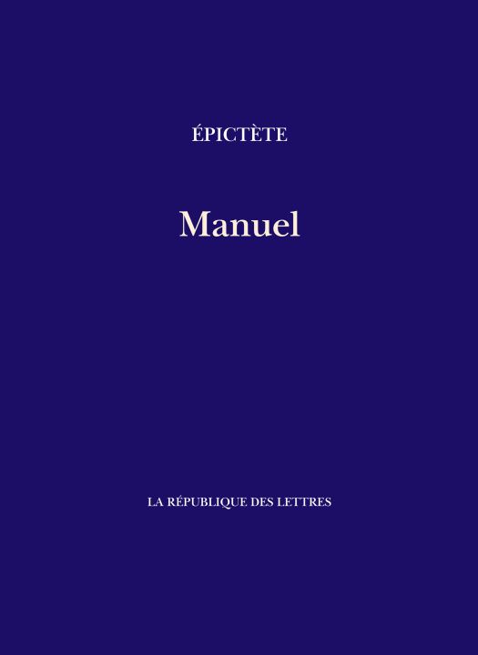 Książka Manuel d'Épictète Epictète