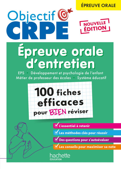 Book Objectif CRPE 2025 - Épreuve orale d'entretien - 100 fiches efficaces pour bien réviser Patrick Ghrenassia