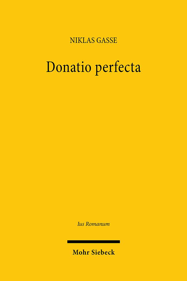 Knjiga Donatio perfecta Niklas Gasse