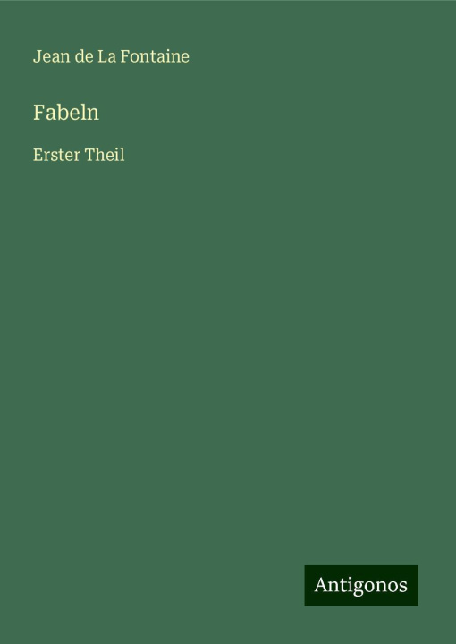 Knjiga Fabeln Jean de La Fontaine