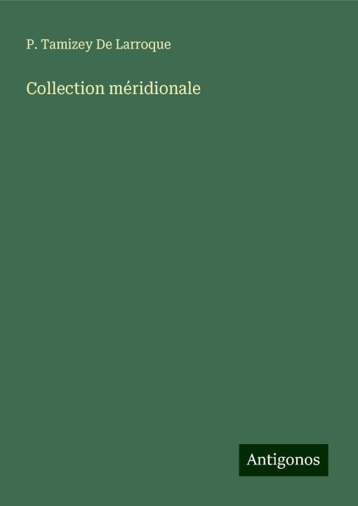 Knjiga Collection méridionale 