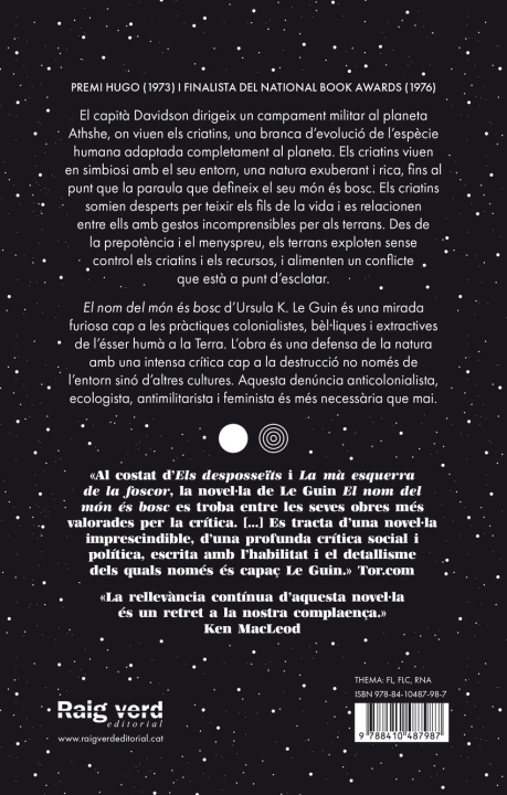 Книга El nom del món és bosc Ursula K. Le Guin