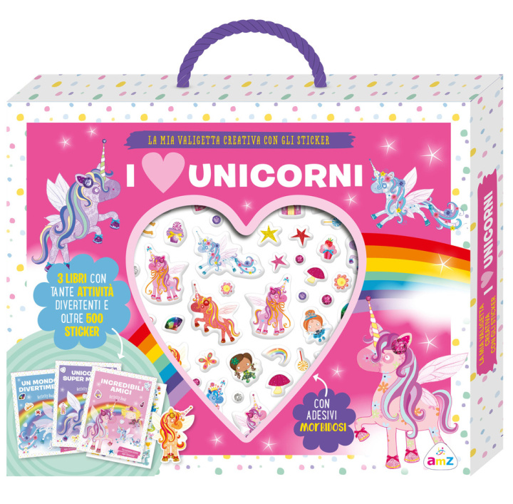 Knjiga Unicorni. Valigetta con sticker 