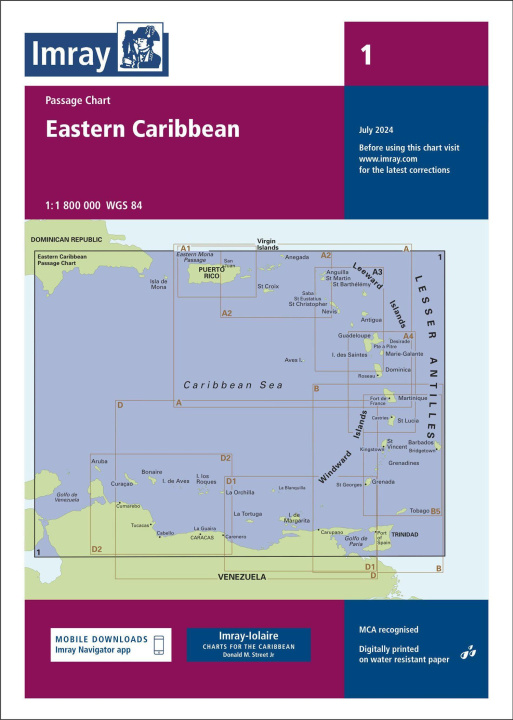Prasa Imray Chart 1 Eastern Caribbean Imray