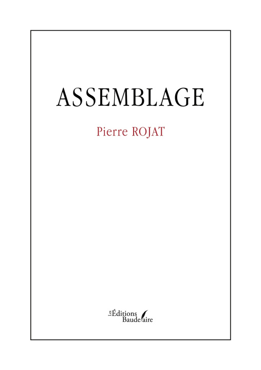 Knjiga Assemblage Pierre ROJAT