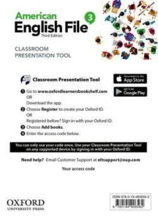 Книга American English File Third Edition Level 3: Classroom Presentation Tool (Access Code Card) Latham-Koenig Christina
