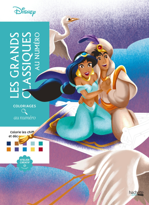 Livre Coloriages au numéro Disney - Les Grands classiques 