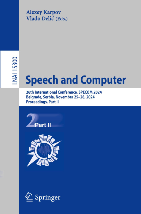 Knjiga Speech and Computer Alexey Karpov