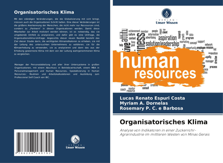 Knjiga Organisatorisches Klima Lucas Renato Espuri Costa