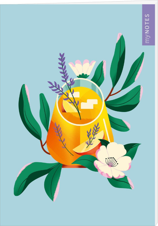 Knjiga myNOTES Papeterie: Notizheft Farben des Sommers - Limonade Maïté Franchi