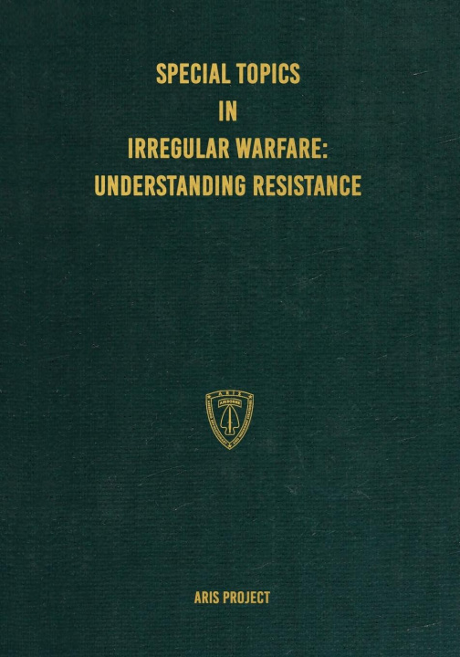 Knjiga Special Topics in Irregular Warfare ARIS Project