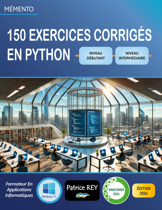 Book 150 exercices corriges en Python (niveau debutant) Rey