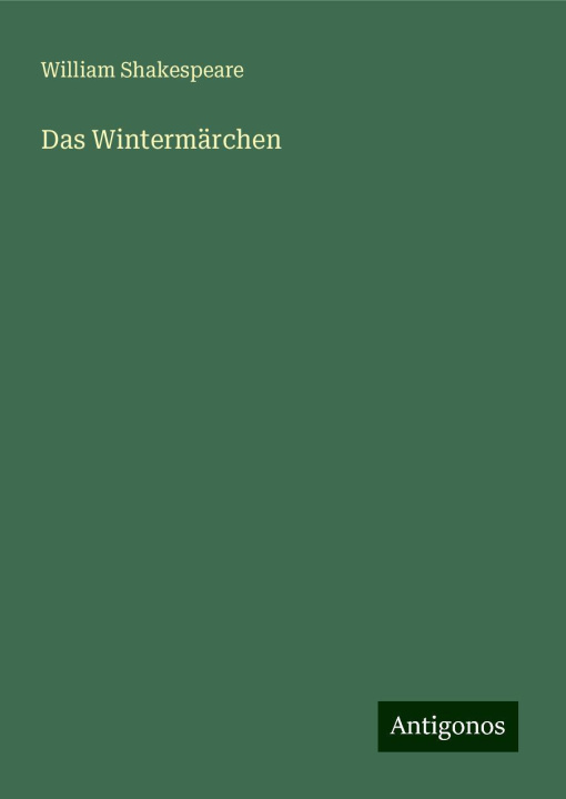 Knjiga Das Wintermärchen William Shakespeare