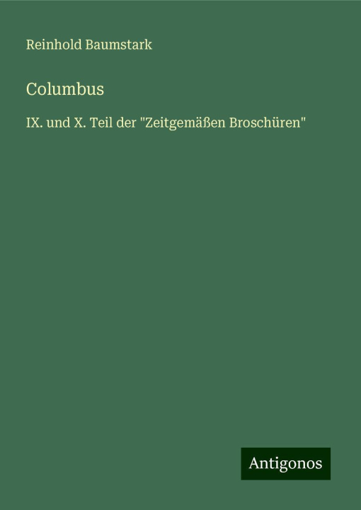 Knjiga Columbus Reinhold Baumstark