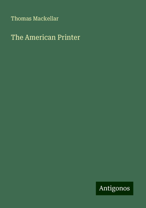Knjiga The American Printer 
