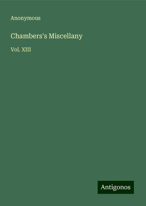 Knjiga Chambers's Miscellany 