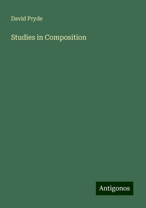 Knjiga Studies in Composition 